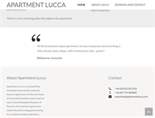 Tablet Screenshot of apartmentlucca.com